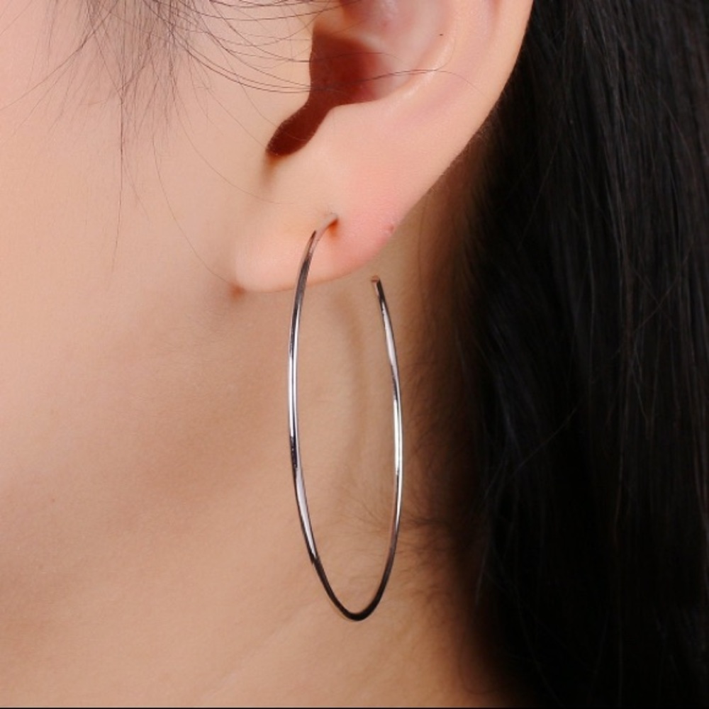 50MM Simple Light Hoop Earrings